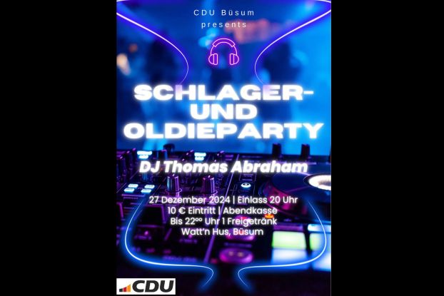 Schlager- und Oldieparty der CDU Büsum, © CDU Büsum