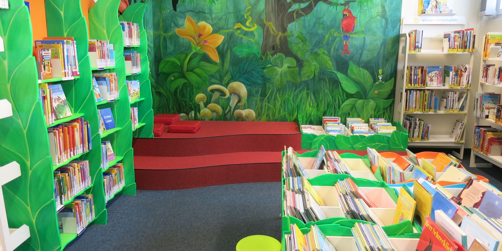 Der Kinderbereich in der Bücherhalle Fuhlsbüttel, © Bücherhallen Hamburg